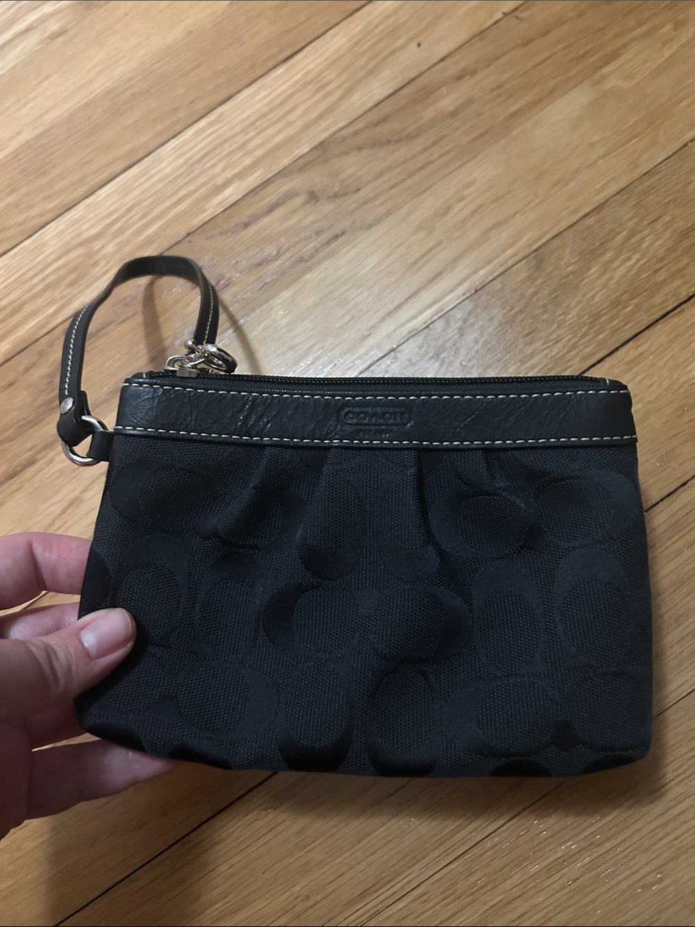 Coach Black Wristlet Pouch - Classic Women's Bag